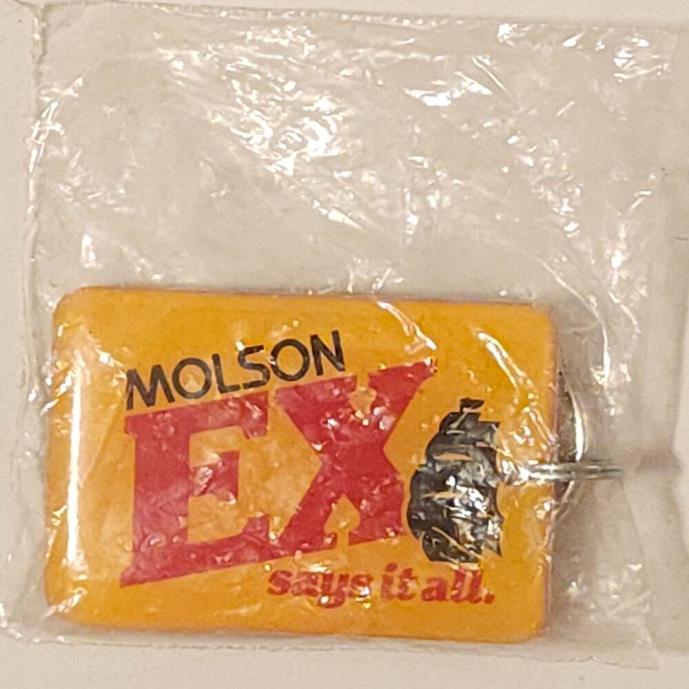 MOLSON EX Key Chain BNIP Molson Export Beer